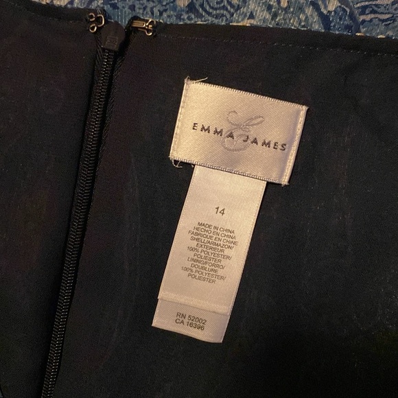 Emma James blue paisley, asymmetrical, ruffle hem skirt, women’s size 14 - Picture 6 of 9